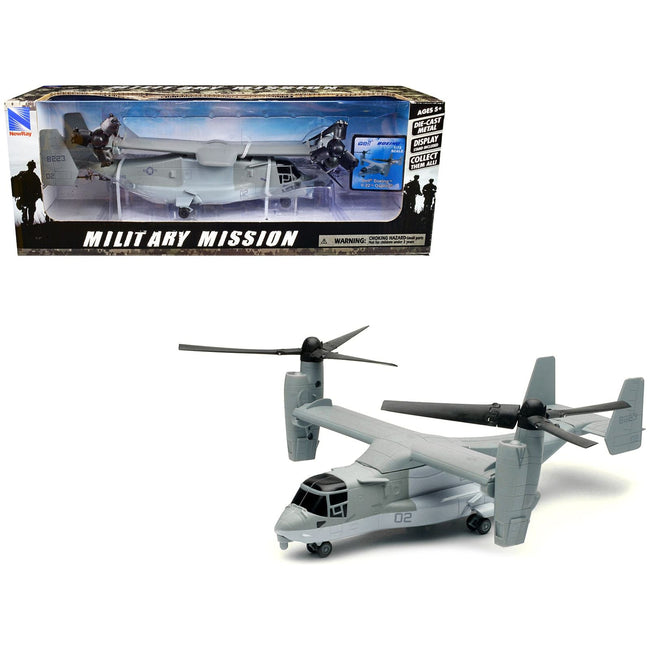 Bell Boeing V - 22 Osprey Aircraft 02 Gray "US Air Force" "Military Mission" Series 1/72 Diecast Model by New Ray - New Ray - ModelCars.com