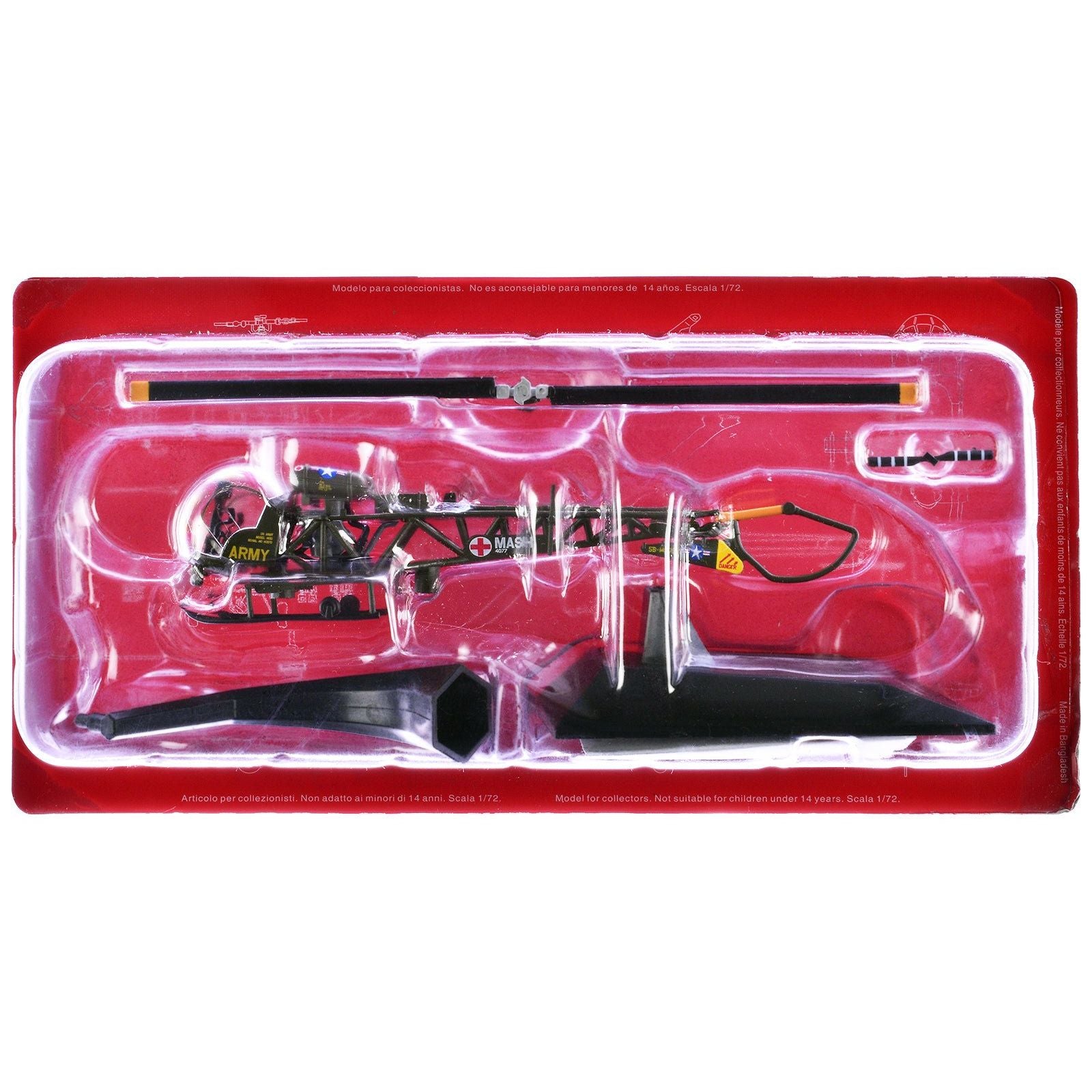 Bell OH - 13G Sioux Helicopter "4077th Mobile Army Surgical Hospital (MASH)" United States Army 1/72 Diecast Model by Altaya - Altaya - ModelCars.com