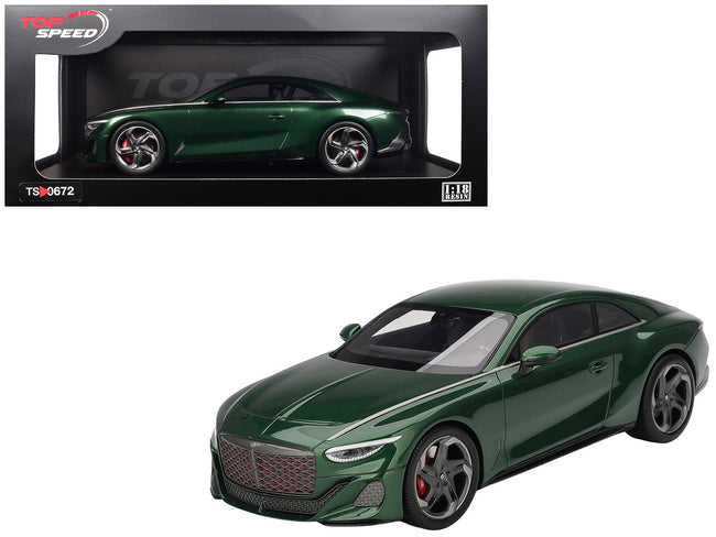 Bentley Batur Scarab Green Metallic 1/18 Model Car by Top Speed-Top Speed-ModelCars.com