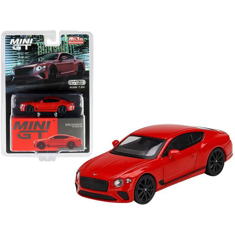 Bentley Continental GT St. James Red Limited Edition to 1200 pieces Worldwide 1/64 Diecast Model Car by True Scale Miniatures - True Scale Miniatures - ModelCars.com
