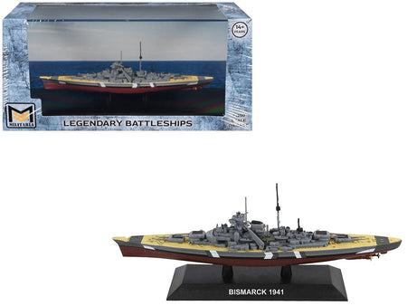 Bismarck Battleship "German Navy" (1941) "Legendary Battleships" Series 1/1250 Diecast Model by Militaria Die Cast-Militaria Die Cast-ModelCars.com