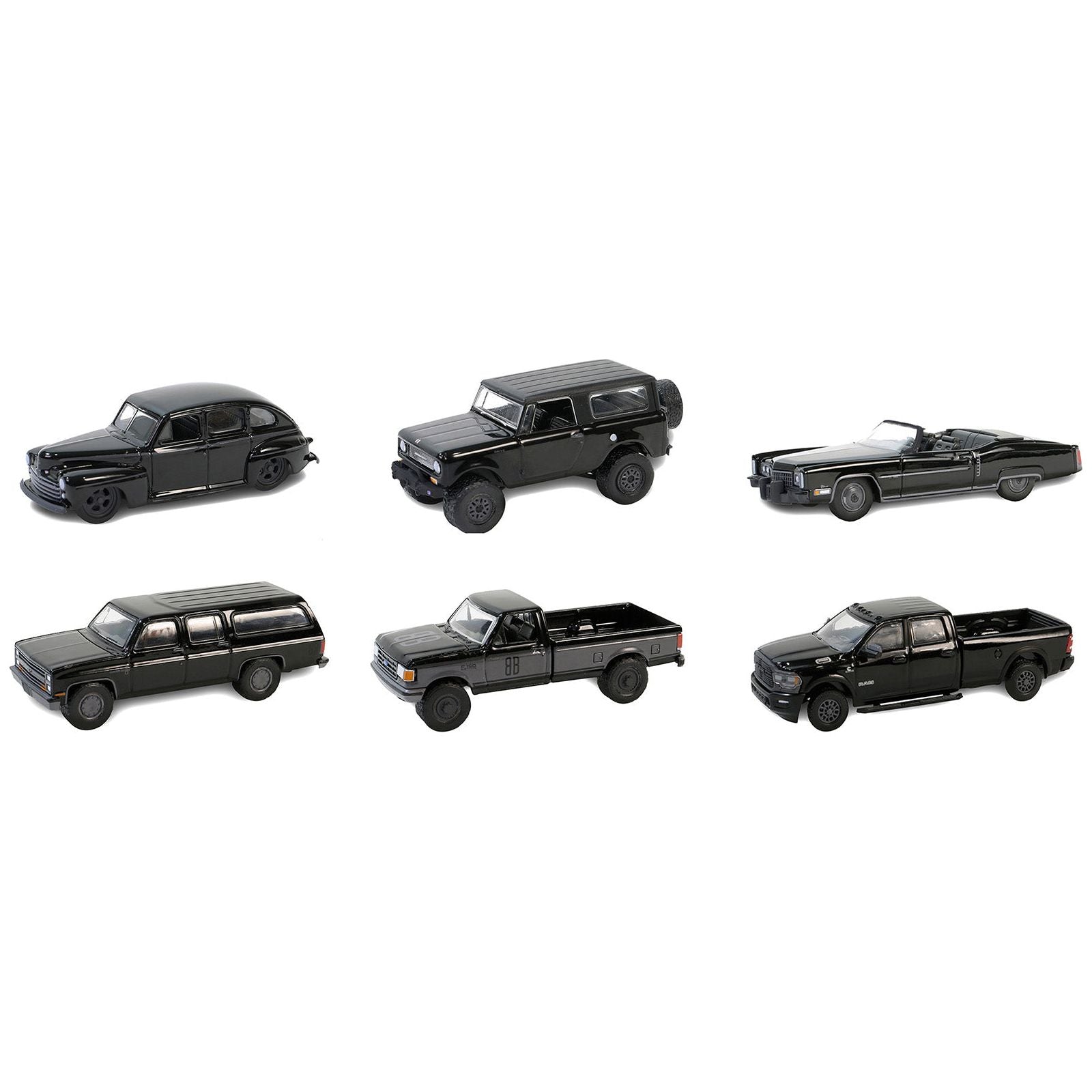 "Black Bandit" 6 piece Set Series 29 1/64 Diecast Model Cars by Greenlight - Greenlight - ModelCars.com