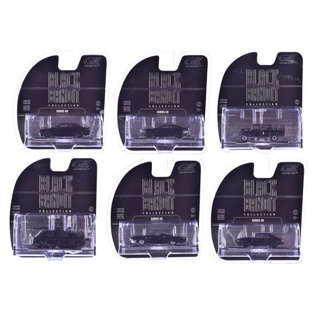 "Black Bandit" 6 piece Set Series 30 1/64 Diecast Model Cars by Greenlight-Greenlight-ModelCars.com