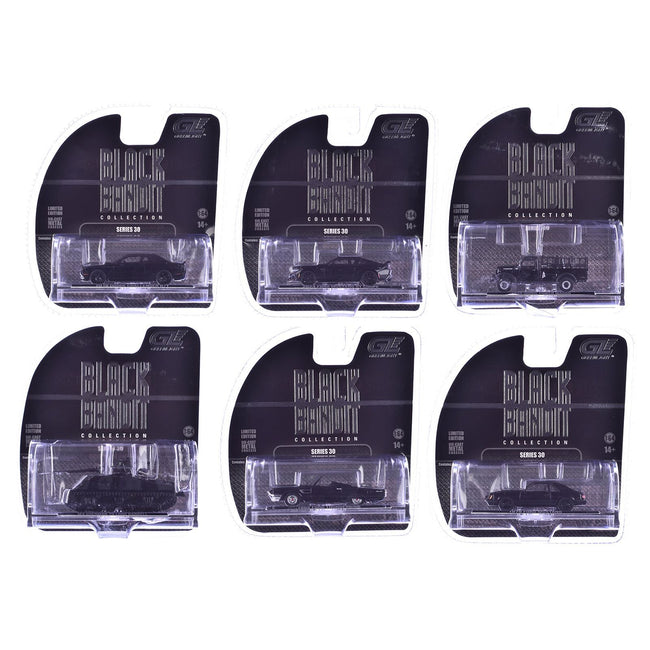 "Black Bandit" 6 piece Set Series 30 1/64 Diecast Model Cars by Greenlight-Greenlight-ModelCars.com