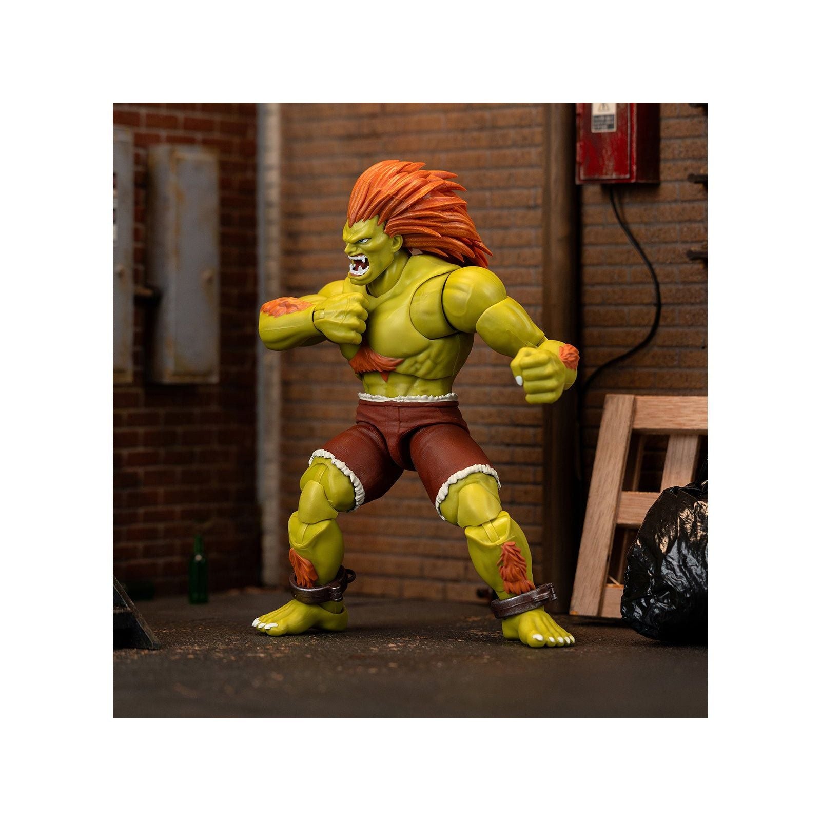 Blanka 7.5" Moveable Figure with Accessories and Alternate Head and Hands "Ultra Street Fighter II: The Final Challengers" (2017) Video Game Model by Jada - Jada - ModelCars.com