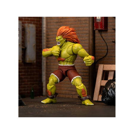Blanka 7.5" Moveable Figure with Accessories and Alternate Head and Hands "Ultra Street Fighter II: The Final Challengers" (2017) Video Game Model by Jada - Jada - ModelCars.com