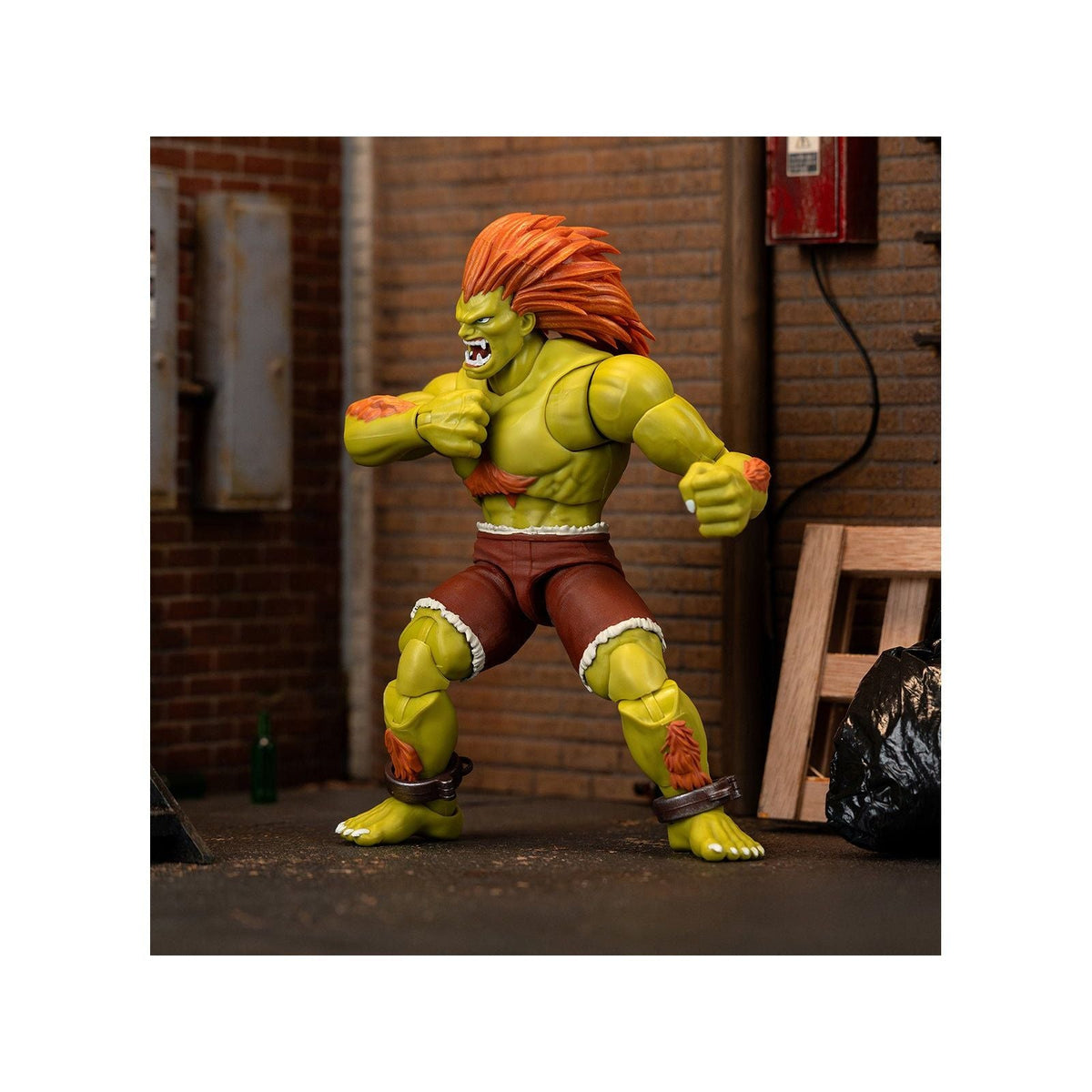 Blanka 7.5" Moveable Figure with Accessories and Alternate Head and Hands "Ultra Street Fighter II: The Final Challengers" (2017) Video Game Model by Jada-Jada-ModelCars.com
