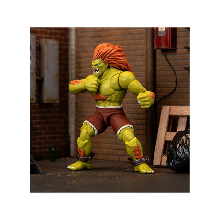Blanka 7.5" Moveable Figure with Accessories and Alternate Head and Hands "Ultra Street Fighter II: The Final Challengers" (2017) Video Game Model by Jada-Jada-ModelCars.com
