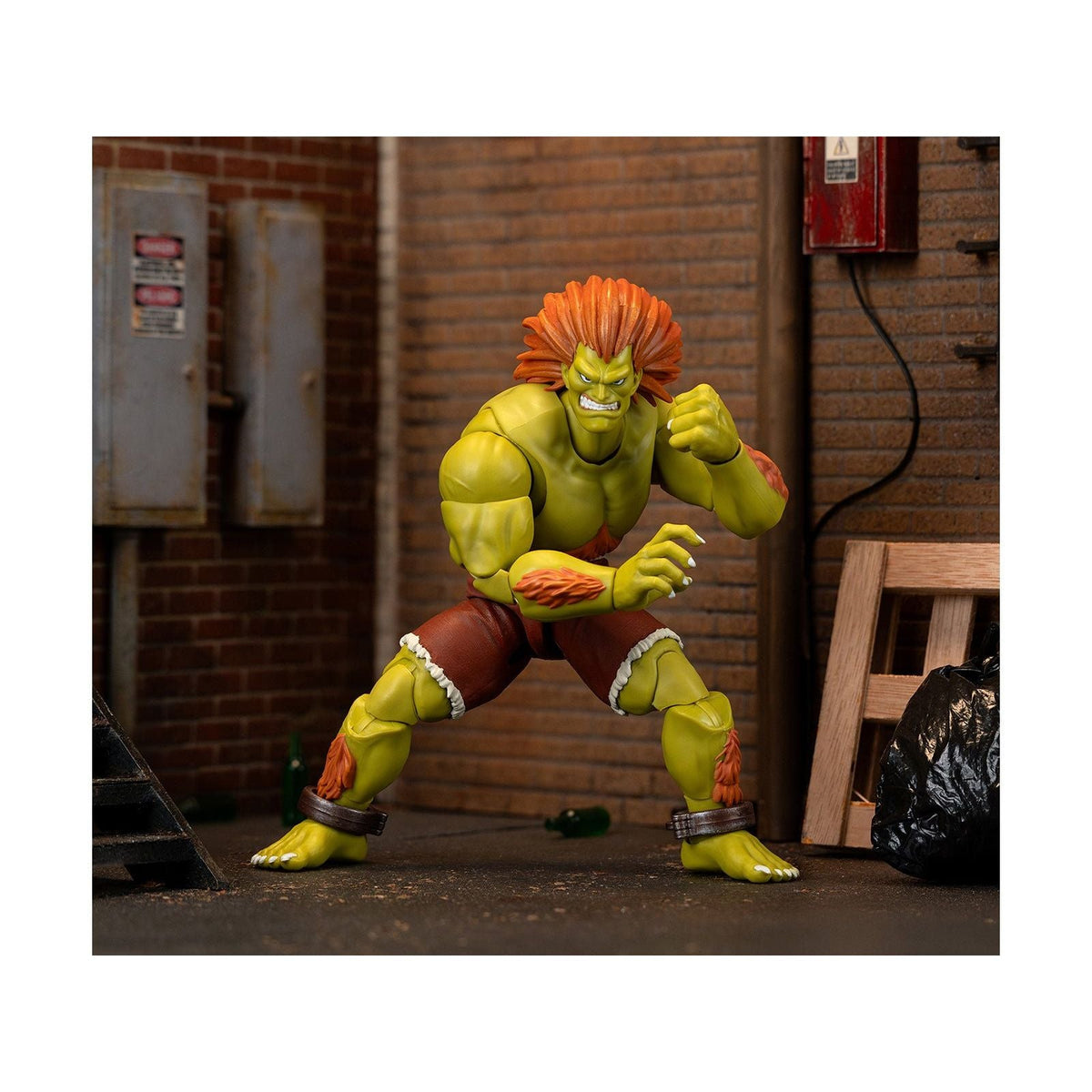 Blanka 7.5" Moveable Figure with Accessories and Alternate Head and Hands "Ultra Street Fighter II: The Final Challengers" (2017) Video Game Model by Jada-Jada-ModelCars.com