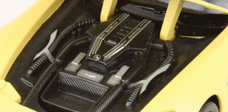 Mercedes Benz SLS AMG GT3 Matte Yellow 1/24 Diecast Model Car by Motormax - view 2