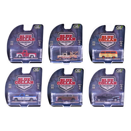 "Blue Collar Collection" Series 14 Set of 6 pieces 1/64 Diecast Model Cars by Greenlight-Greenlight-ModelCars.com