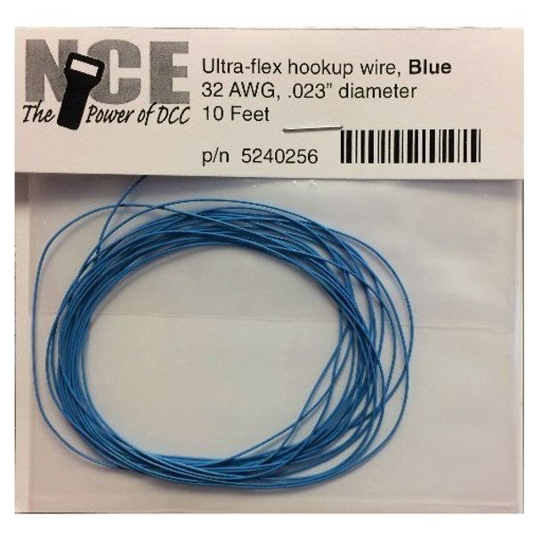 BLUE WIRE 32AWG 10FT - NCE - ModelCars.com