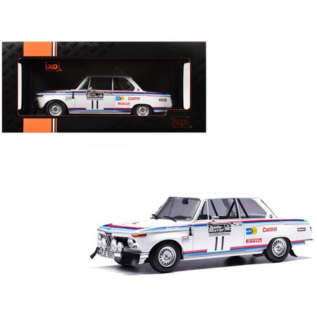 BMW 2002 #11 Achim Warmbold - Jean Todt "RAC Rally" (1973) 1/18 Diecast Model Car by IXO Models-IXO-ModelCars.com