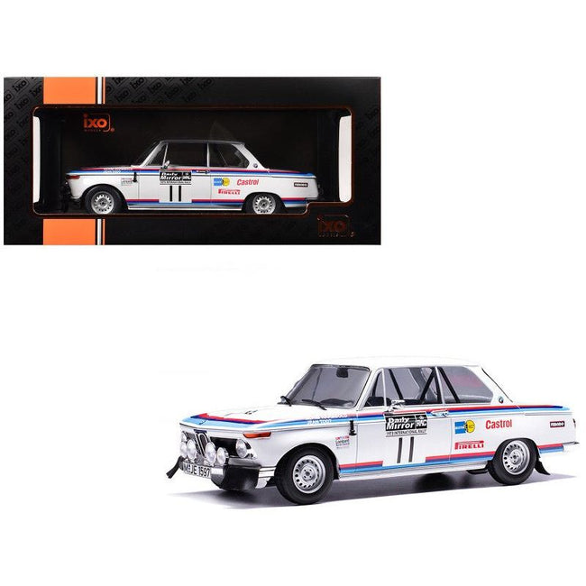 BMW 2002 #11 Achim Warmbold - Jean Todt "RAC Rally" (1973) 1/18 Diecast Model Car by IXO Models-IXO-ModelCars.com