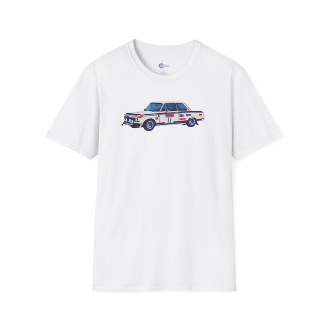 BMW 2002 #11 Achim Warmbold - Jean Todt "RAC Rally" (1973) - Pop Art - Unisex T-Shirt-Modelcars.com-ModelCars.com