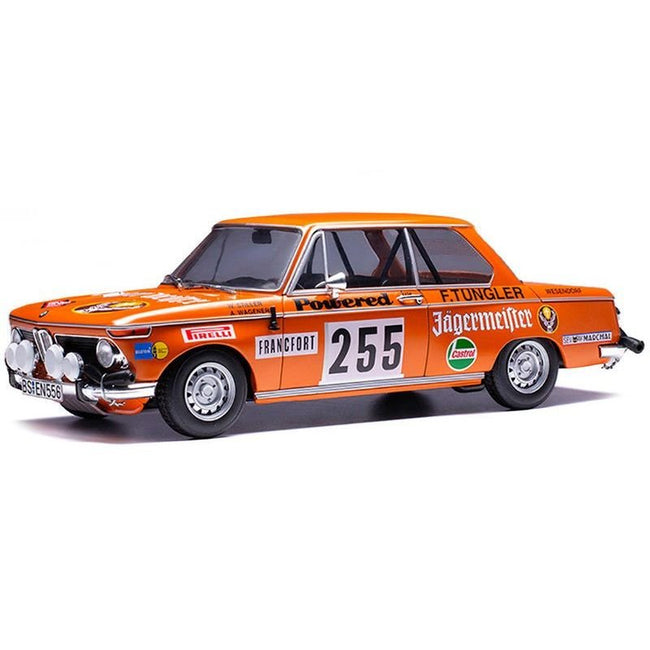 BMW 2002 #255 Wolfgang Stiller - Axel Wagener "Rallye Monte-Carlo" (1973) 1/18 Diecast Model Car by IXO Models-IXO-ModelCars.com