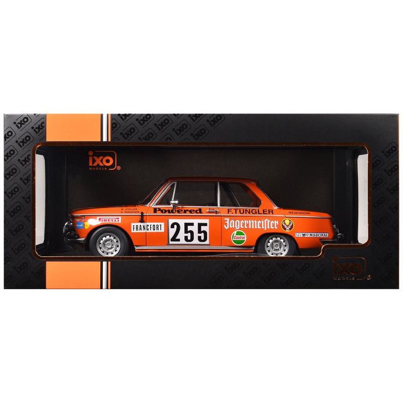 BMW 2002 255 Wolfgang Stiller - Axel Wagener "Rallye Monte - Carlo" (1973) 1/18 Diecast Model Car by IXO Models - IXO - ModelCars.com