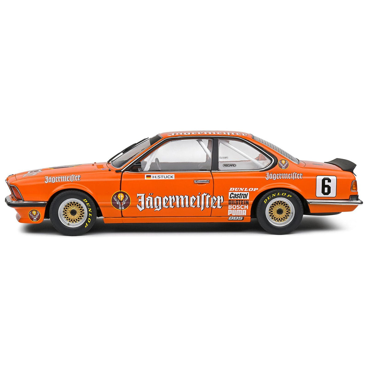 BMW 635 CSI (E24) 6 Hans - Joachim Stuck "Jagermeister" "European Touring Car Championship" (1984) "Competition" Series 1/18 Diecast Model Car by Solido - Solido - ModelCars.com