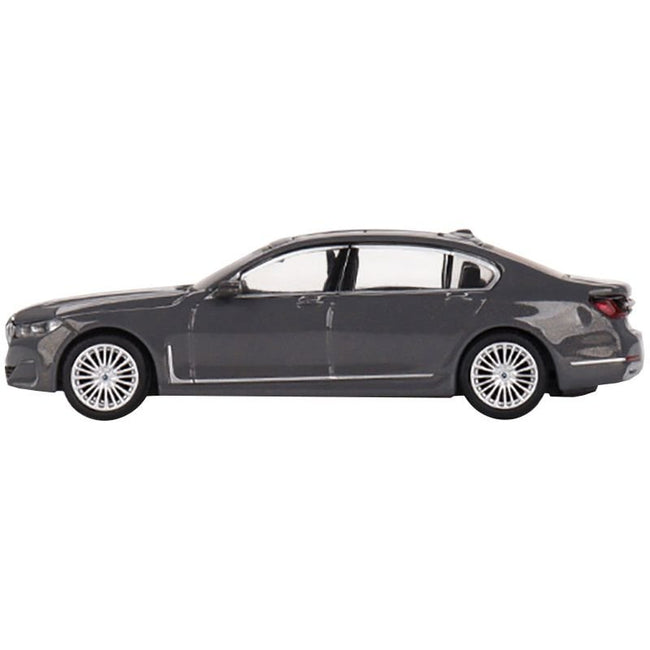 BMW 750Li xDrive Bernina Gray Amber Effect with Sunroof Limited Edition to 2400 pieces Worldwide 1/64 Diecast Model Car by Mini GT - Mini GT - ModelCars.com
