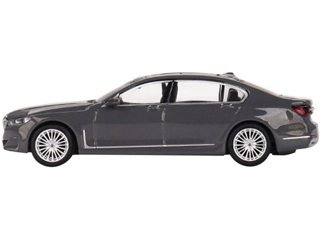 BMW 750Li xDrive Bernina Gray Amber Effect with Sunroof Limited Edition to 2400 pieces Worldwide 1/64 Diecast Model Car by Mini GT-Mini GT-ModelCars.com