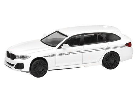 BMW Alpina B5 Touring White 1/87 (HO) Plastic Model Car by Herpa-Herpa-ModelCars.com