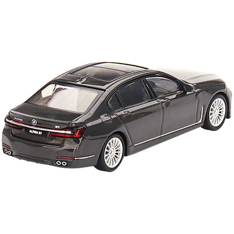 BMW Alpina B7 xDrive Dravit Gray Metallic with Sunroof Limited Edition to 1800 pieces Worldwide 1/64 Diecast Model Car by Mini GT - Mini GT - ModelCars.com