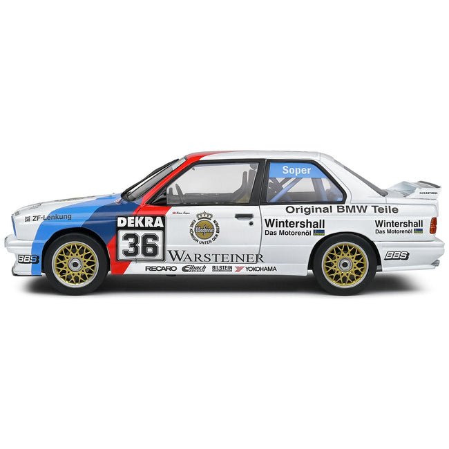 BMW E30 M3 36 Steve Soper "DTM (Deutsche Tourenwagen Meisterschaft)" (1989) "Competition" Series 1/18 Diecast Model Car by Solido - Solido - ModelCars.com