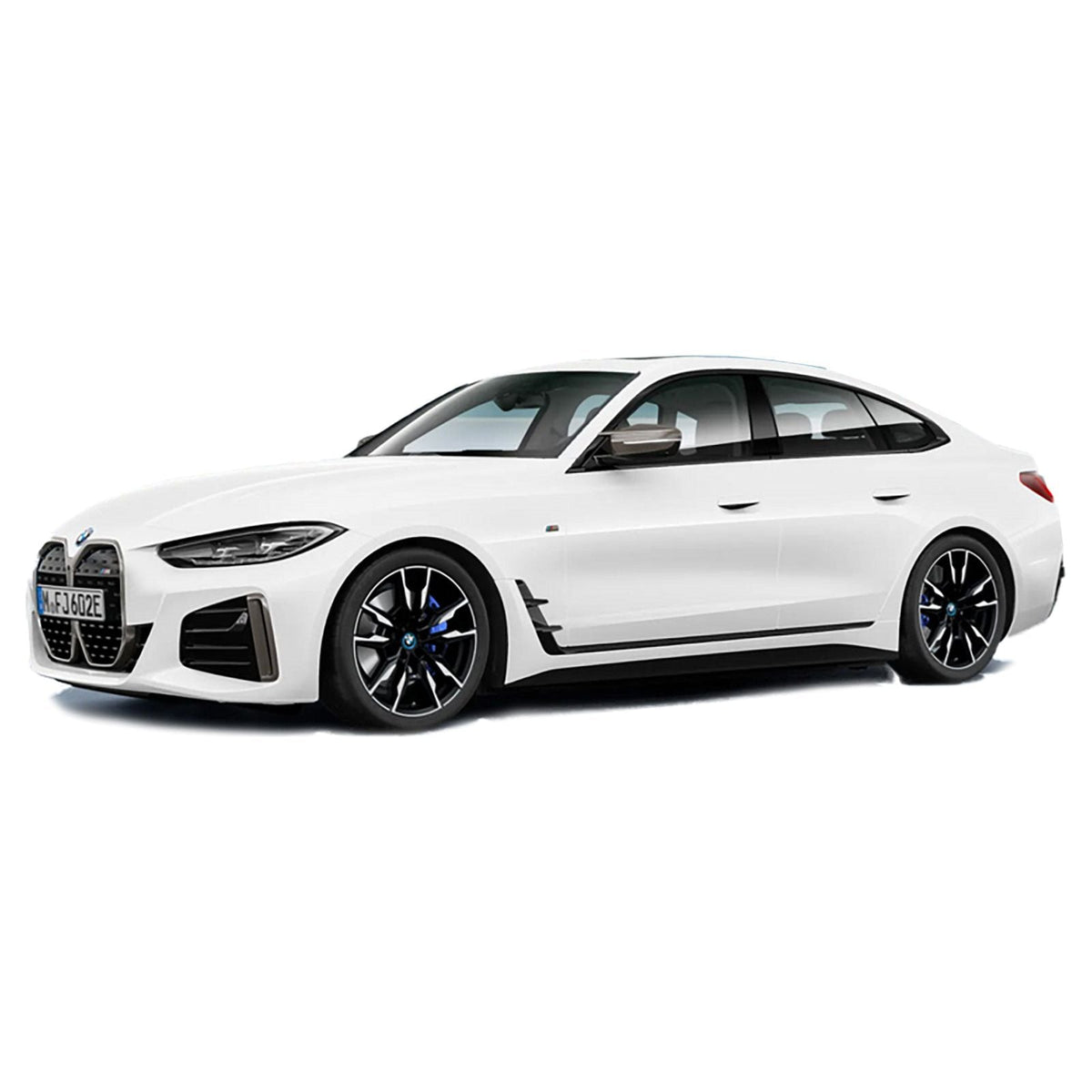 BMW i4 White Metallic 1/18 Diecast Model Car by Minichamps-Minichamps-ModelCars.com