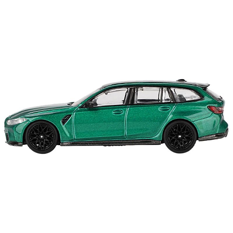 BMW M3 Competition Touring Isle of Man Green Metallic with Black Top Limited Edition to 3600 pieces Worldwide 1/64 Diecast Model Car by Mini GT - Mini GT - ModelCars.com