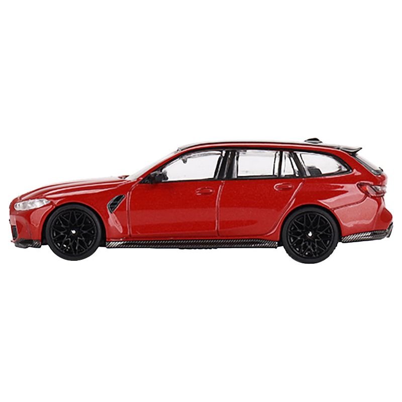 BMW M3 Competition Touring Toronto Red Metallic with Black Top Limited Edition to 3000 pieces Worldwide 1/64 Diecast Model Car by Mini GT - Mini GT - ModelCars.com