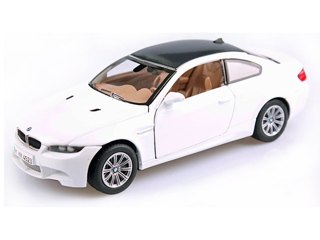 BMW M3 E92 Coupe White 1/24 Diecast Model Car by Motormax-Motormax-ModelCars.com