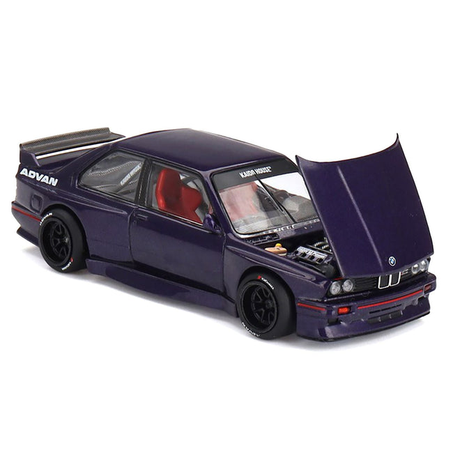 BMW M3 "Kaido GT V2" Purple Metallic (Designed by Jun Imai) "Kaido House" Special 1/64 Diecast Model Car by Mini GT-Mini GT-ModelCars.com