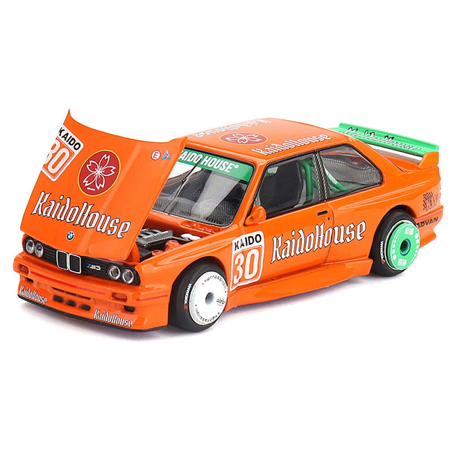 BMW M3 "KaidoHaus V1" #30 Orange (Designed by Jun Imai) "Kaido House" Special 1/64 Diecast Model Car by Mini GT-Mini GT-ModelCars.com