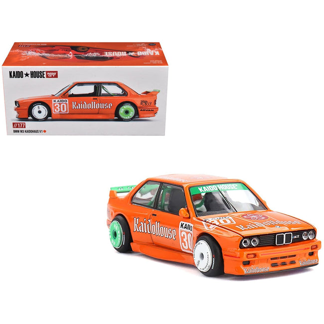 BMW M3 "KaidoHaus V1" #30 Orange (Designed by Jun Imai) "Kaido House" Special 1/64 Diecast Model Car by Mini GT-Mini GT-ModelCars.com
