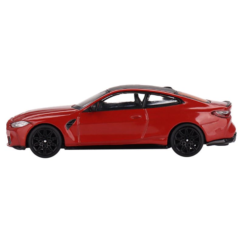 BMW M4 Competition (G82) Toronto Red Metallic with Carbon Top Limited Edition to 1800 pieces Worldwide 1/64 Diecast Model Car by True Scale Miniatures - True Scale Miniatures - ModelCars.com