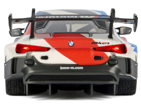 BMW M4 GT3 #1 White with Black Blue and Red Graphics "GT Racing" Series 1/24 Diecast Model Car by Motormax-Motormax-ModelCars.com