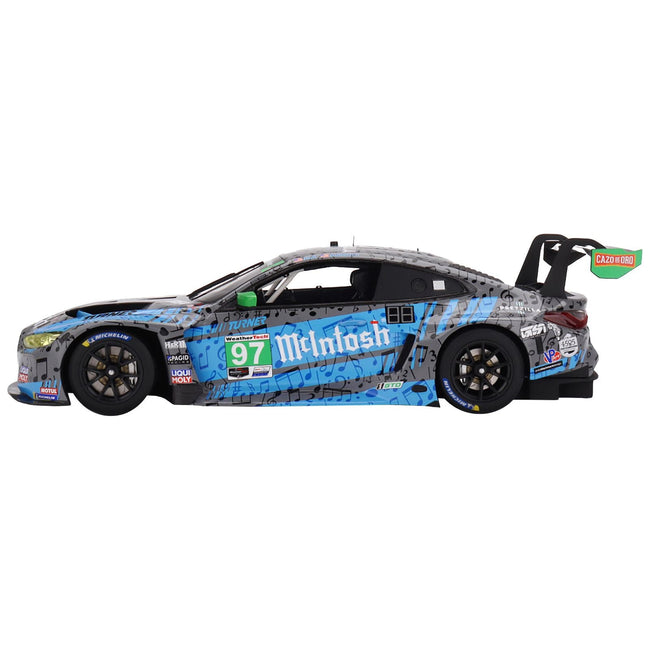 BMW M4 GT3 97 Bill Auberlen - Chandler Hull "Turner Motorsport" 2nd Place IMSA GTD "Motul Course de Monterey - Laguna Seca" (2023) 1/18 Model Car by Top Speed - Top Speed - ModelCars.com