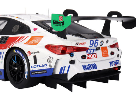 BMW M4 GT3 EVO 96 Robby Foley - Patrick Gallagher - Jens Klingmann - Jake Walker "Turner Motorsport" IMSA "Hours of Daytona" (2025) 1/18 Model Car by Top Speed-Top Speed-ModelCars.com