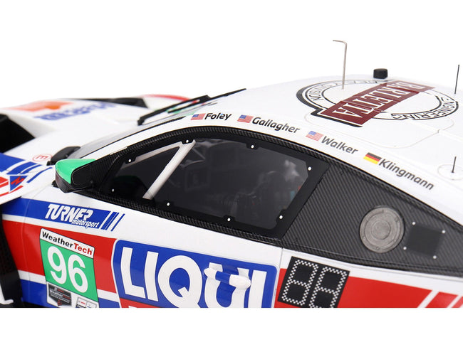 BMW M4 GT3 EVO 96 Robby Foley - Patrick Gallagher - Jens Klingmann - Jake Walker "Turner Motorsport" IMSA "Hours of Daytona" (2025) 1/18 Model Car by Top Speed-Top Speed-ModelCars.com