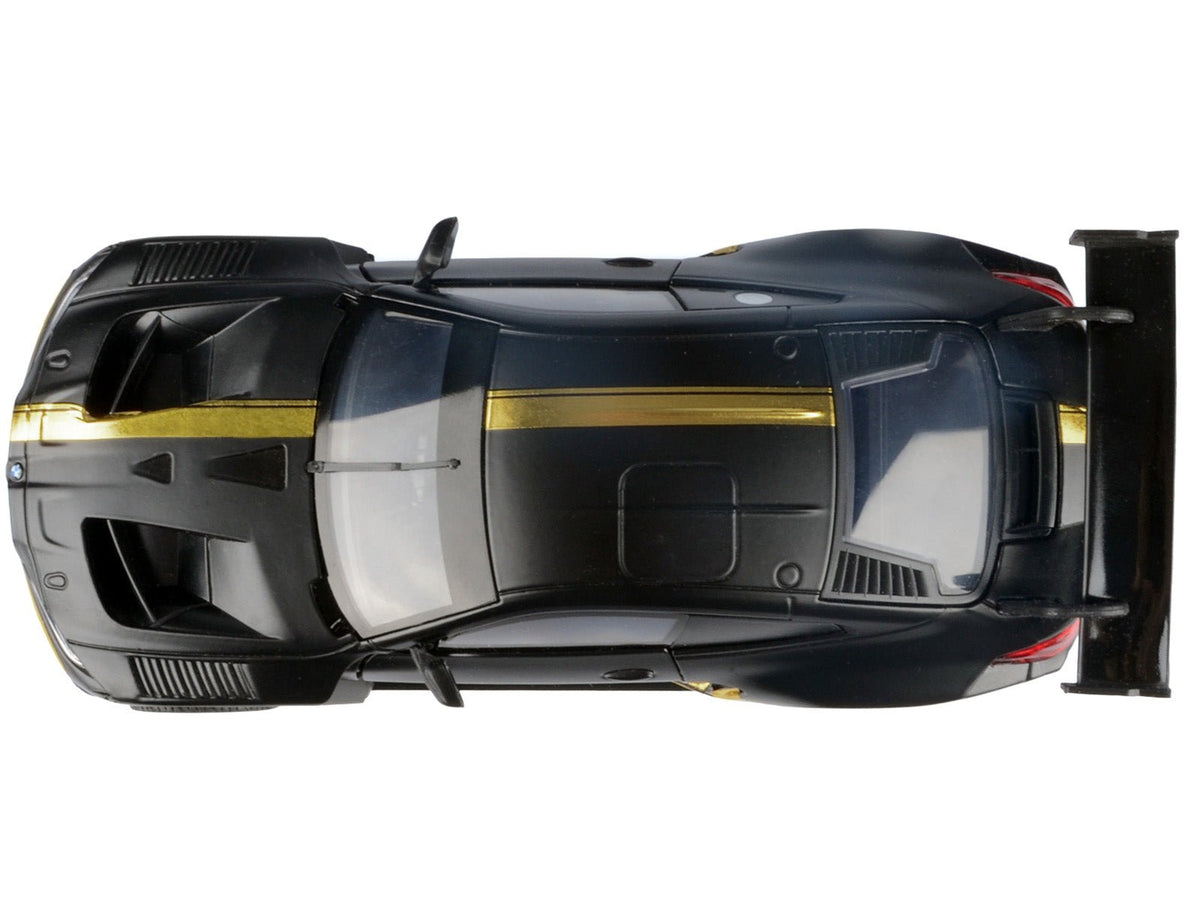 BMW M4 GT3 Matt Black with Gold Stripes "Midnight Eclipse" Series 1/24 Diecast Model Car by Motormax-Motormax-ModelCars.com