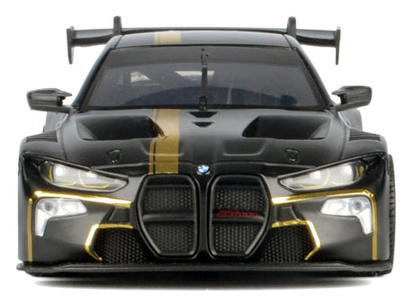 BMW M4 GT3 Matt Black with Gold Stripes "Midnight Eclipse" Series 1/24 Diecast Model Car by Motormax-Motormax-ModelCars.com