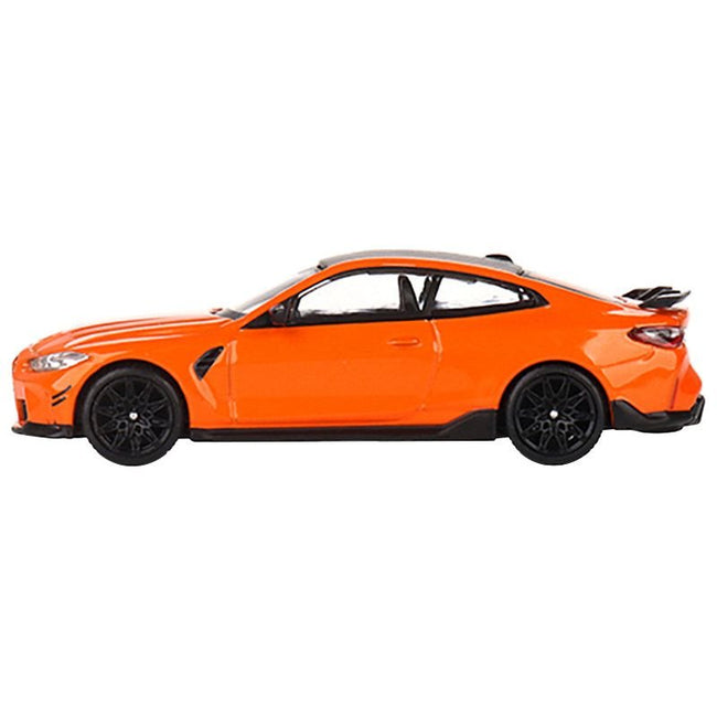 BMW M4 M - Performance (G82) Fire Orange with Carbon Top Limited Edition to 2400 pieces Worldwide 1/64 Diecast Model Car by True Scale Miniatures - True Scale Miniatures - ModelCars.com