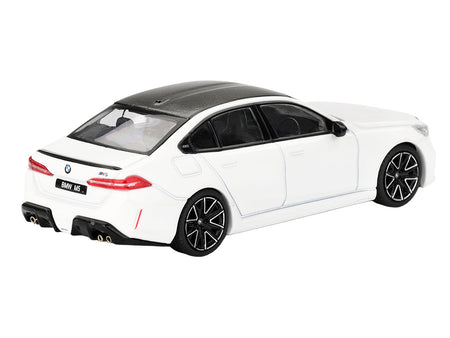 BMW M5 Alpine White with Carbon Top Limited Edition 1/64 Diecast Model Car by Mini GT-Mini GT-ModelCars.com