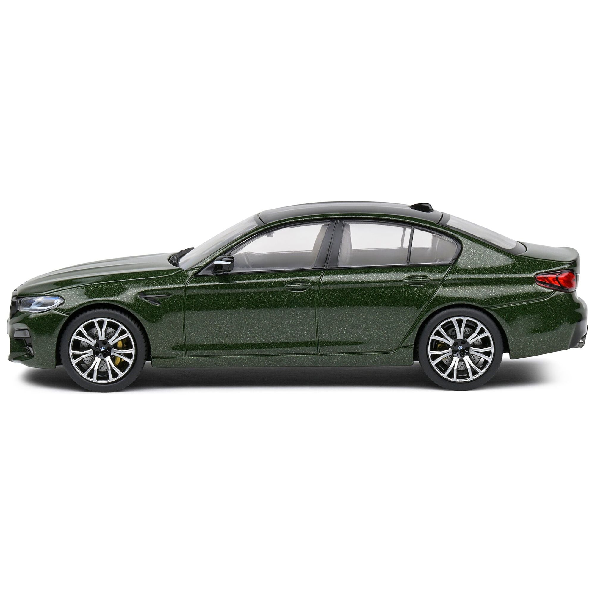 BMW M5 (F90) Competition San Remo Green Metallic with Black Top 1/43 Diecast Model Car by Solido - Solido - ModelCars.com