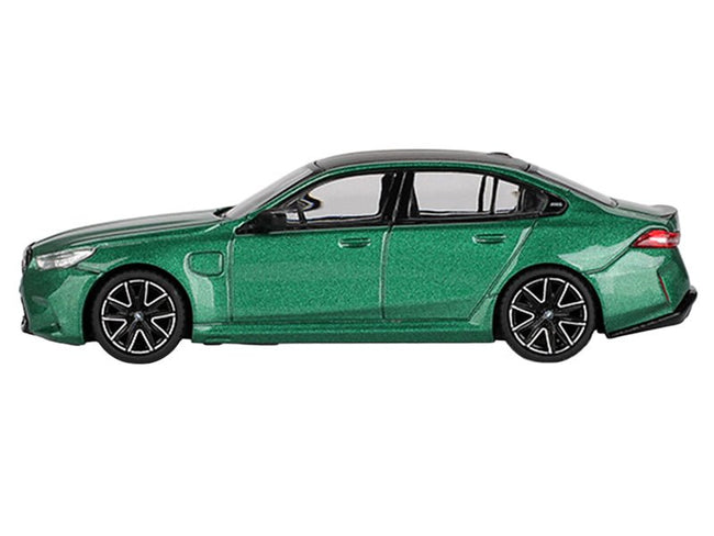 BMW M5 Isle of Man Green Metallic with Carbon Top Limited Edition 1/64 Diecast Model Car by Mini GT-Mini GT-ModelCars.com