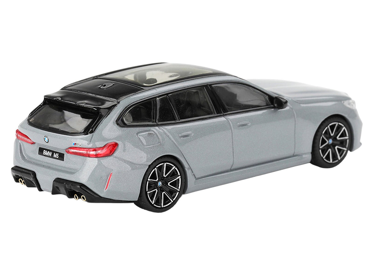 BMW M5 Touring Brooklyn Gray Metallic with Sunroof 1/64 Diecast Model Car by Mini GT-Mini GT-ModelCars.com