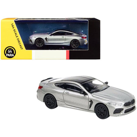BMW M8 Coupe Donington Gray Metallic with Black Top 1/64 Diecast Model Car by Paragon - Paragon - ModelCars.com