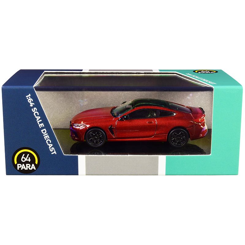 BMW M8 Coupe Motegi Red Metallic with Black Top 1/64 Diecast Model Car by Paragon - Paragon - ModelCars.com