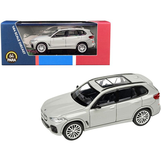 BMW X5 with Sunroof Nardo Gray 1/64 Diecast Model Car by Paragon-Paragon-ModelCars.com