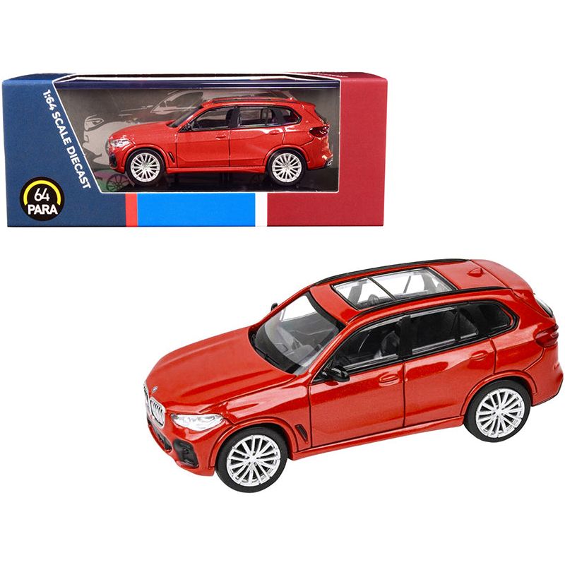 BMW X5 with Sunroof Toronto Red Metallic 1/64 Diecast Model Car by Paragon - Paragon - ModelCars.com